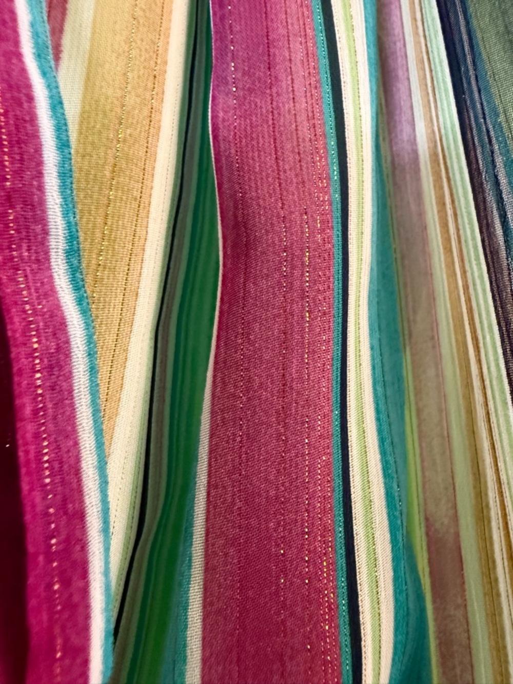 Maggie London Layla Halter Maxi Dress Seville Stripe Green Magenta NWT - Picture 5 of 8